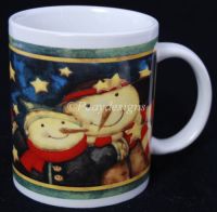 Gibson Debi Hron SNOWMAN Snowmen Coffee Mug